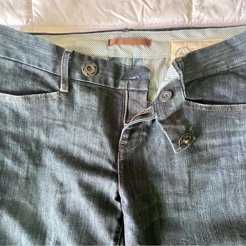 Gap 1969 limited edition size 6 jeans straight leg dark denim stretch